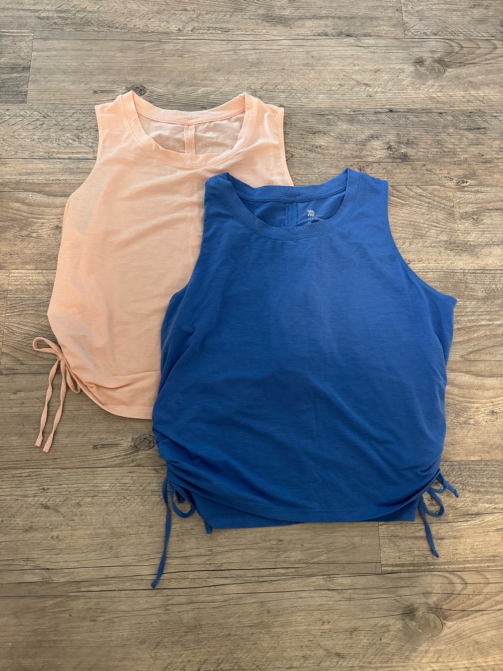 all in motion Peach and Royal Blue Tank Tops